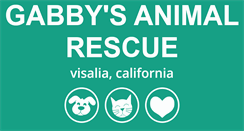 Desktop Screenshot of gabbysanimalrescue.org