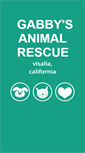 Mobile Screenshot of gabbysanimalrescue.org